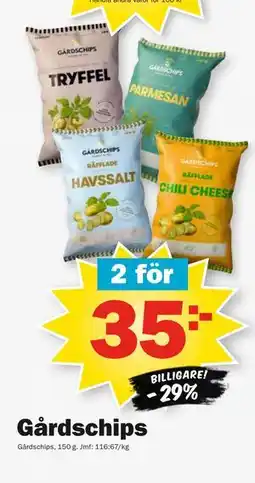 Pekås Gårdschips erbjuda