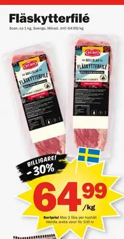 Pekås Fläskytterfilé, Medlemspris erbjuda