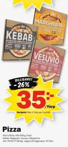 Pekås Pizza, Medlemspris erbjuda