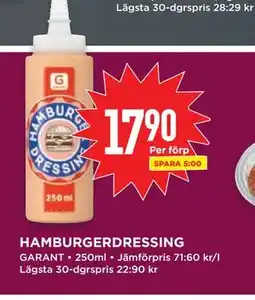 Willys HAMBURGERDRESSING erbjuda