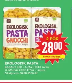 Willys EKOLOGISK PASTA erbjuda
