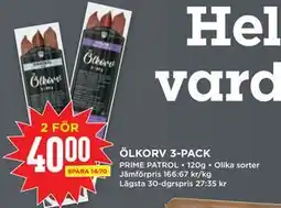 Willys ÖLKORV 3-PACK erbjuda