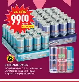 Willys ENERGIDRYCK erbjuda