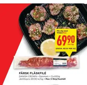 FÄRSK FLÄSKFILÉ, Medlemspris