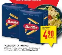 Willys Hemma PASTA KORTA FORMER, Medlemspris erbjuda