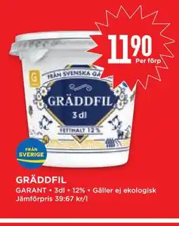 Willys Hemma GRÄDDFIL erbjuda