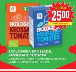Willys Hemma EKOLOGISKA KROSSADE, PASSERADE TOMATER erbjuda