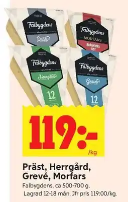 ICA Kvantum Präst, Herrgård, Grevé, Morfars erbjuda