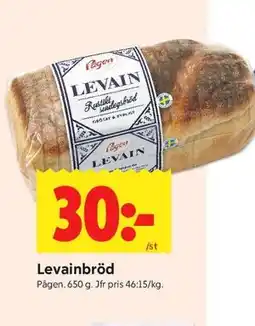 ICA Kvantum Levainbröd erbjuda