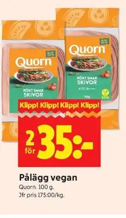 ICA Kvantum Pålägg vegan erbjuda