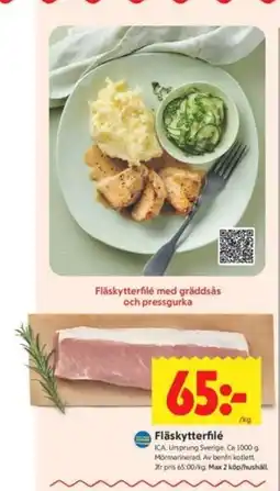 ICA Kvantum Fläskytterfilé erbjuda