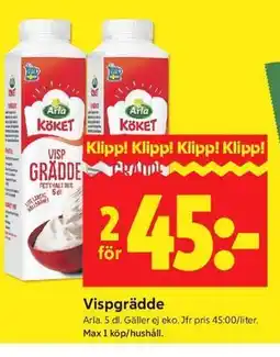 ICA Kvantum Vispgrädde erbjuda