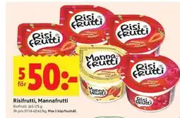 ICA Kvantum Risifrutti, Mannafrutti erbjuda