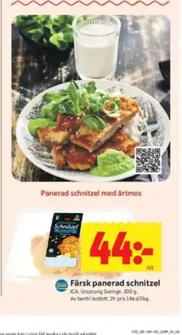 ICA Kvantum Färsk panerad schnitzel erbjuda