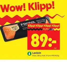 ICA Kvantum Laxloin erbjuda