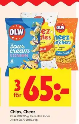ICA Kvantum Chips, Cheez erbjuda