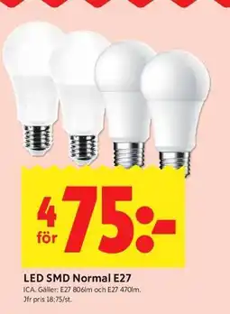 ICA Kvantum LED SMD Normal E27 erbjuda