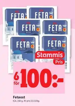 ICA Kvantum Fetaost, Medlemspris erbjuda