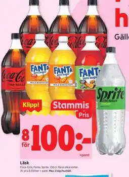 ICA Kvantum Läsk, Medlemspris erbjuda