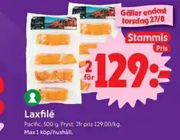 ICA Nära Laxfilé, Medlemspris erbjuda