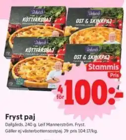 ICA Nära Fryst paj, Medlemspris erbjuda