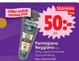 ICA Nära Parmigiano Reggiano, Medlemspris erbjuda