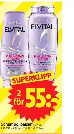 ICA Supermarket Schampo, balsam erbjuda