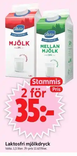 ICA Supermarket Laktosfri mjölkdryck, Medlemspris erbjuda