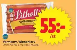 ICA Supermarket Varmkorv, Wienerkorv erbjuda