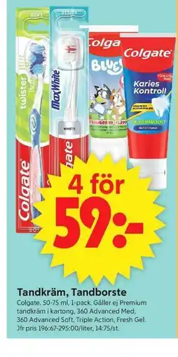ICA Supermarket Tandkräm, Tandborste erbjuda