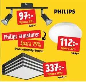 Philips armaturer