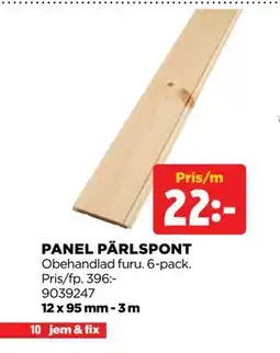 Jem&Fix PANEL PÄRLSPONT erbjuda