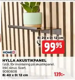 Jem&Fix HYLLA AKUSTIKPANEL erbjuda