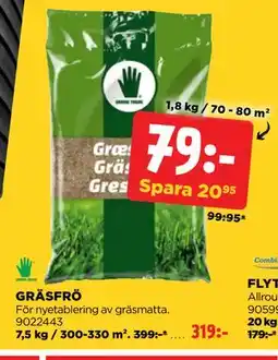 Jem&Fix GRÄSFRÖ erbjuda