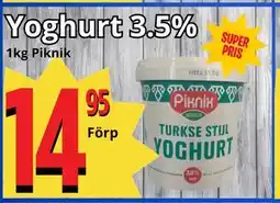 Supergrossen Yoghurt 3.5% erbjuda