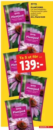 Jem&Fix PLANTJORD erbjuda