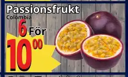 Supergrossen Passionsfrukt erbjuda