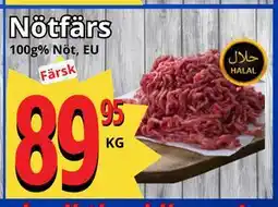 Supergrossen Nötfärs erbjuda