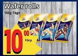 Supergrossen Wafer rolls erbjuda