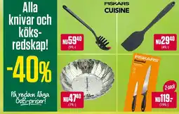 ÖoB Fiskars knivar och köks- redskap! erbjuda