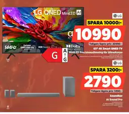 Power LG 65" 4K Smart QNED TV erbjuda