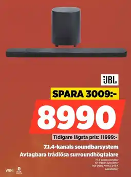 Power Jbl 7.1.4-kanals soundbarsystem erbjuda