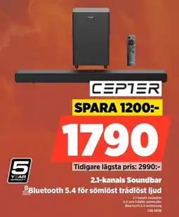 Power Cepter 2.1-kanals Soundbar erbjuda