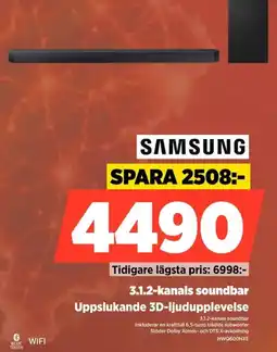 Power Samsung 3.1.2-kanals soundbar erbjuda