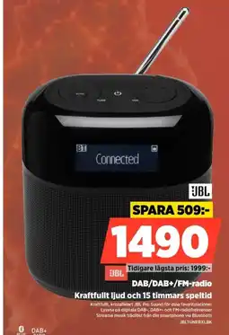 Power Jbl dab/dab+/fm-radio erbjuda