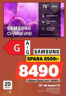 Power Samsung Crystal UHD erbjuda