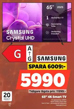 Power Samsung Crystal UHD erbjuda