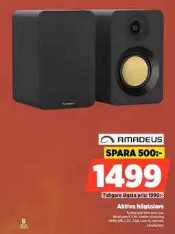 Power Amadeus Aktiva högtalare erbjuda