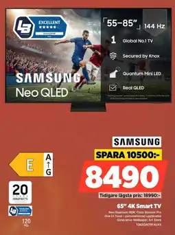 Power Samsung 65" 4K Smart TV erbjuda