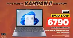 Power Lenovo IdeaPad Slim 3 Bärbar dator erbjuda